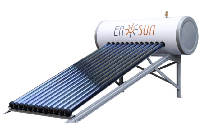 High-pressure vacuum-tube solar water heater for sale in Uganda with food-grade stainless steel tank, available in 100L to 300L capacities